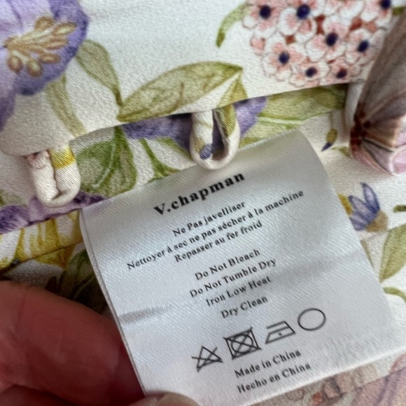 V Chapman The Carrie Set Cordoba Print Corset Top Midi Skirt Floral Size 0 - Picture 12 of 14